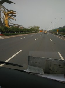 A view from the front.