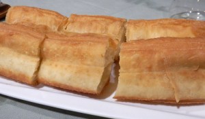 Bread (I couldn't tell if it was made with rice flour or eggs). 