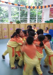 This is a natural reaction when you know that quite possibly there is a treat on the way later for everyone. 