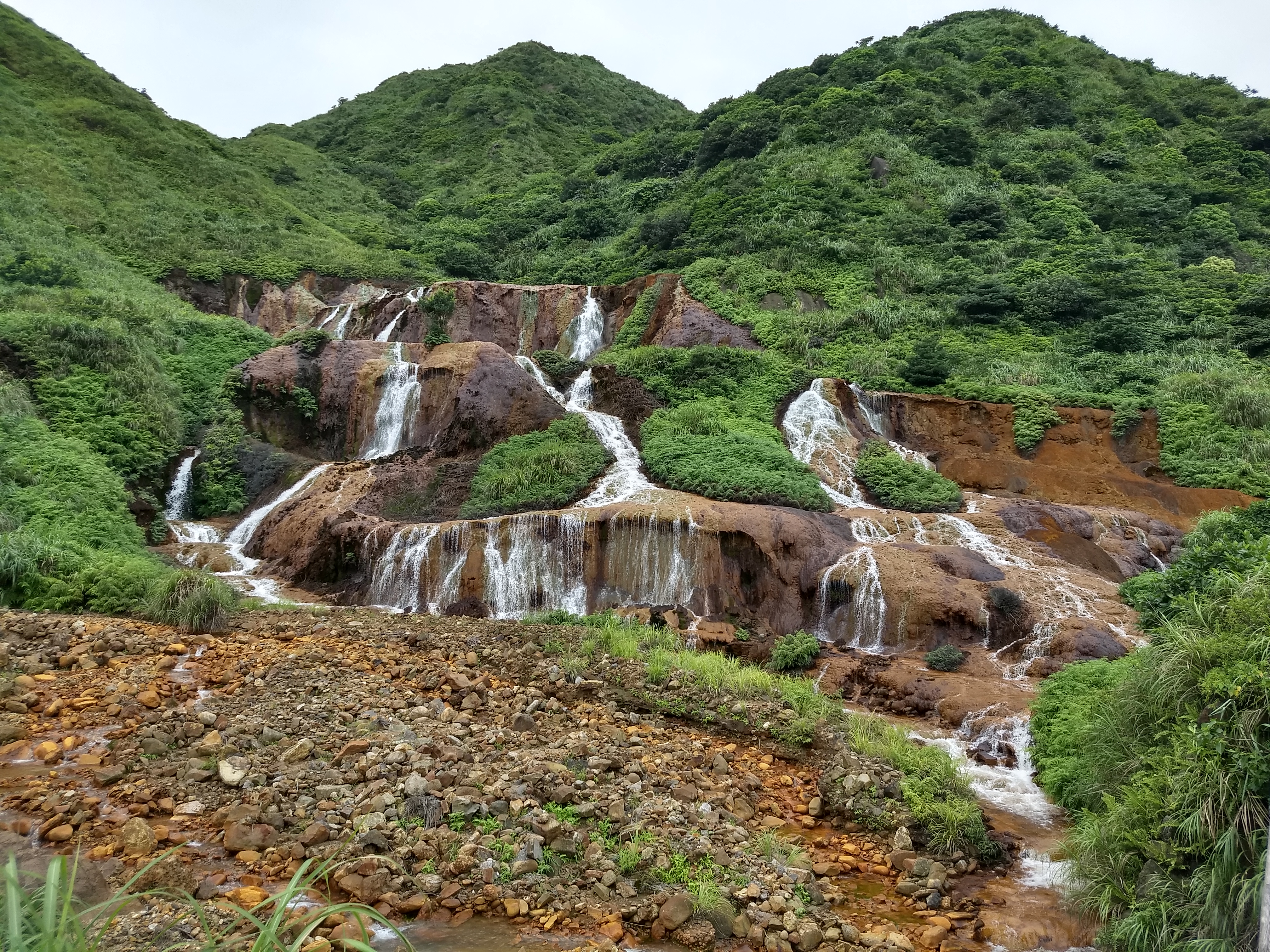 golden waterfall